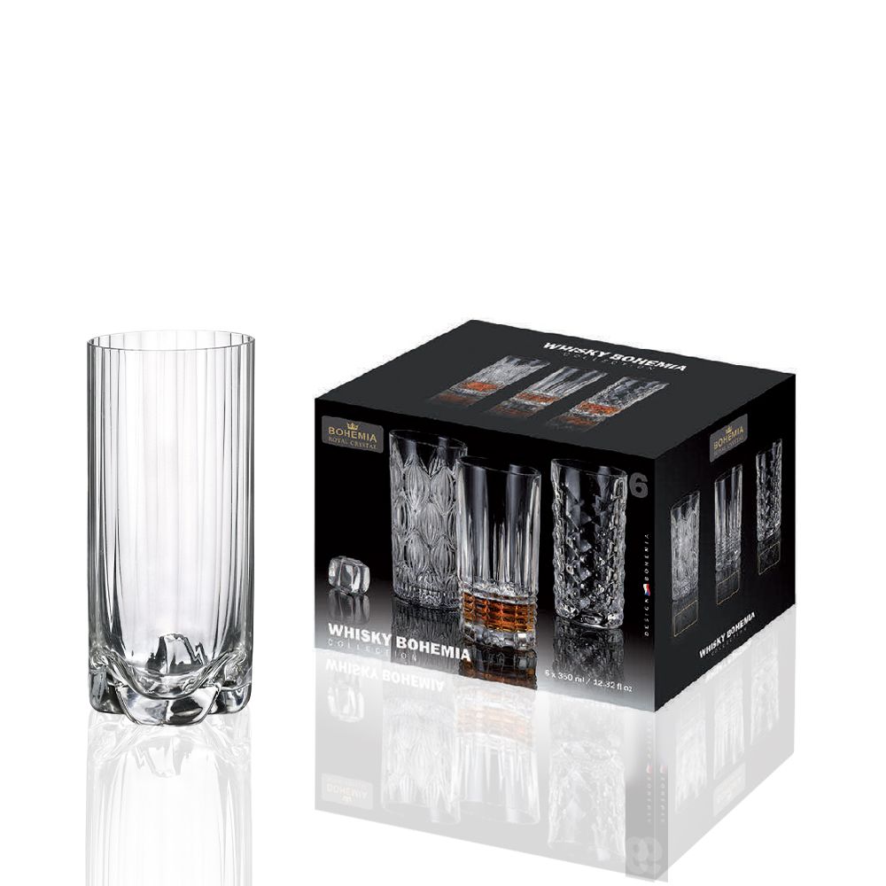 Bộ 6 Ly Pha Lê Bohemia Trio Waterfall 470ml